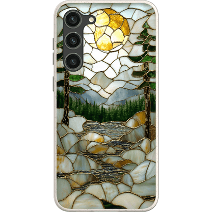 Stepping Green Phone Case Stained Glass Mountain Creek 2 Bio Case