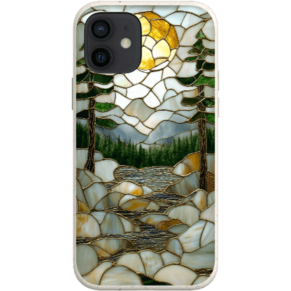 Stepping Green Phone Case Stained Glass Mountain Creek 2 Bio Case