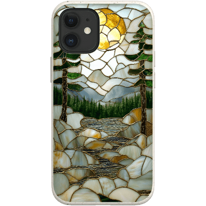 Stepping Green Phone Case Stained Glass Mountain Creek 2 Bio Case