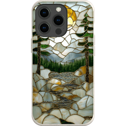 Stepping Green Phone Case Stained Glass Mountain Creek 2 Bio Case