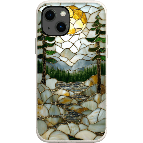 Stepping Green Phone Case Stained Glass Mountain Creek 2 Bio Case
