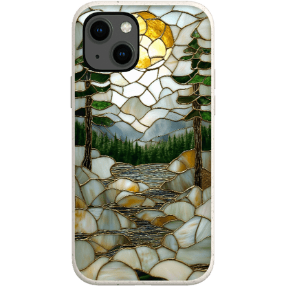 Stepping Green Phone Case Stained Glass Mountain Creek 2 Bio Case