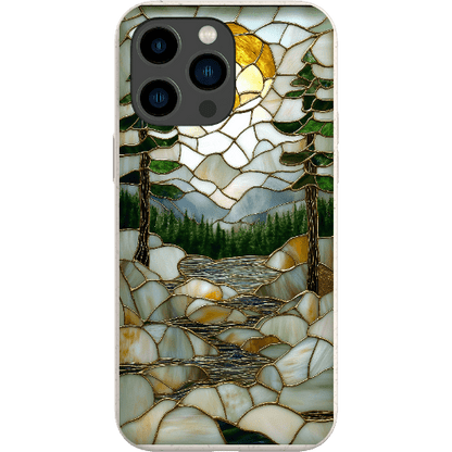 Stepping Green Phone Case Stained Glass Mountain Creek 2 Bio Case