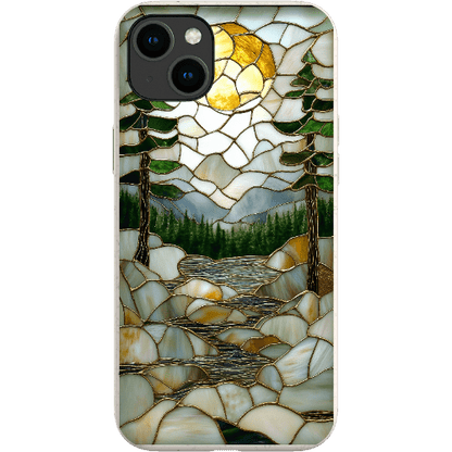 Stepping Green Phone Case Stained Glass Mountain Creek 2 Bio Case
