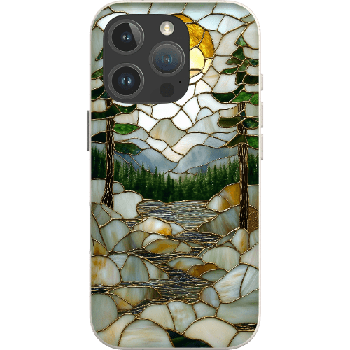Stepping Green Phone Case Stained Glass Mountain Creek 2 Bio Case