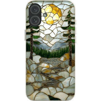 Stepping Green Phone Case Stained Glass Mountain Creek 2 Bio Case