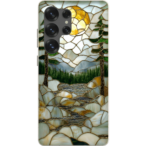 Stepping Green Phone Case Stained Glass Mountain Creek 2 Bio Case