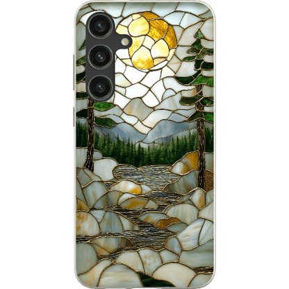Stepping Green Phone Case Stained Glass Mountain Creek 2 Bio Case