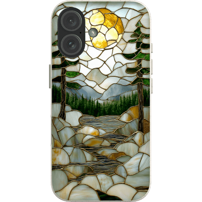 Stepping Green Phone Case Stained Glass Mountain Creek 2 Bio Case