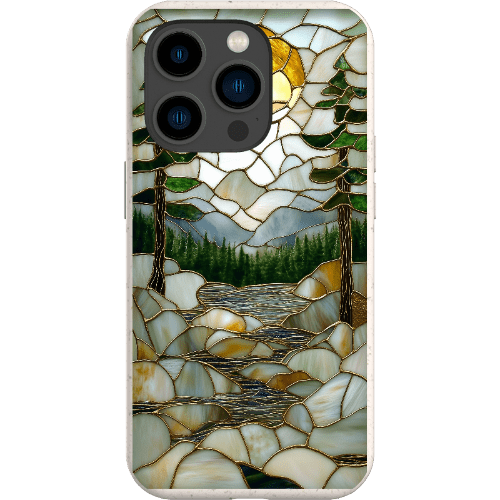 Stepping Green Phone Case Stained Glass Mountain Creek 2 Bio Case