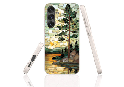 Stepping Green Phone Case Stained Glass Mountain Creek 3 Bio Case