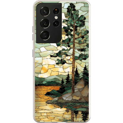 Stepping Green Phone Case Stained Glass Mountain Creek 3 Bio Case