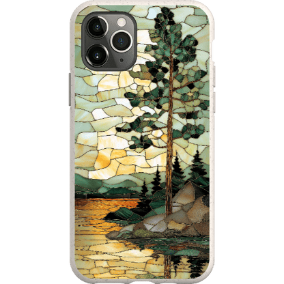 Stepping Green Phone Case Stained Glass Mountain Creek 3 Bio Case