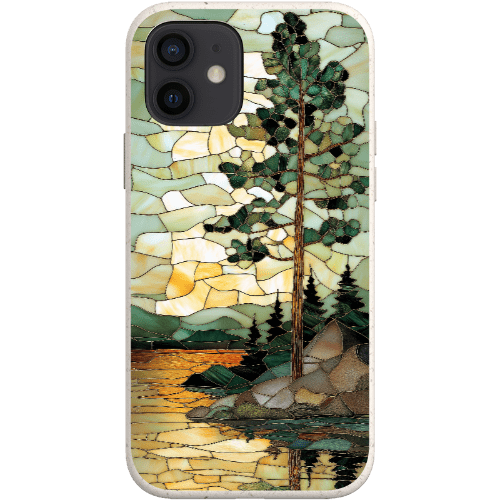 Stepping Green Phone Case Stained Glass Mountain Creek 3 Bio Case