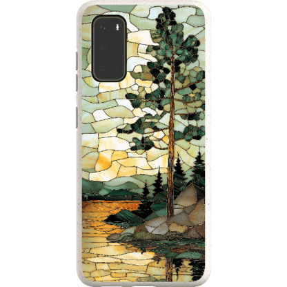 Stepping Green Phone Case Stained Glass Mountain Creek 3 Bio Case