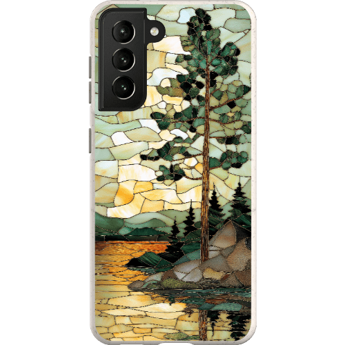Stepping Green Phone Case Stained Glass Mountain Creek 3 Bio Case