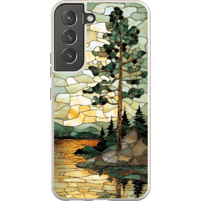 Stepping Green Phone Case Stained Glass Mountain Creek 3 Bio Case