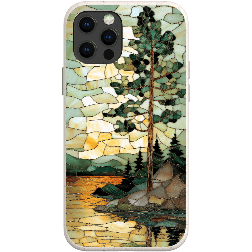Stepping Green Phone Case Stained Glass Mountain Creek 3 Bio Case