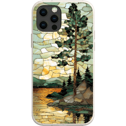 Stepping Green Phone Case Stained Glass Mountain Creek 3 Bio Case