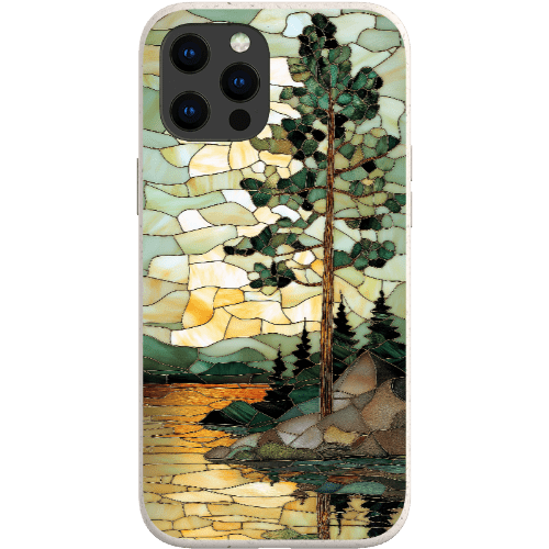 Stepping Green Phone Case Stained Glass Mountain Creek 3 Bio Case