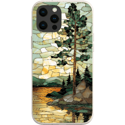 Stepping Green Phone Case Stained Glass Mountain Creek 3 Bio Case