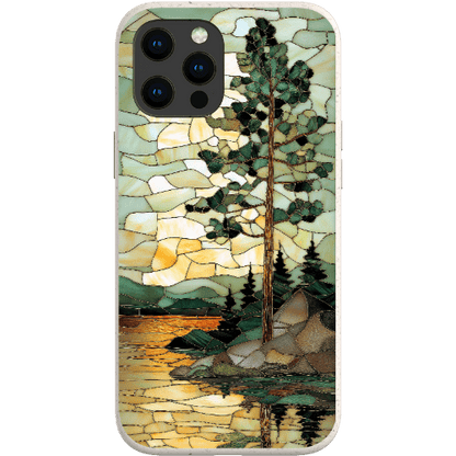 Stepping Green Phone Case Stained Glass Mountain Creek 3 Bio Case