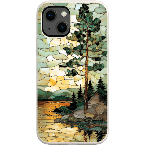Stepping Green Phone Case Stained Glass Mountain Creek 3 Bio Case