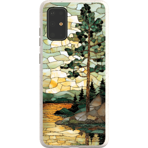 Stepping Green Phone Case Stained Glass Mountain Creek 3 Bio Case