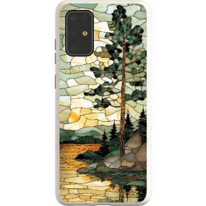 Stepping Green Phone Case Stained Glass Mountain Creek 3 Bio Case