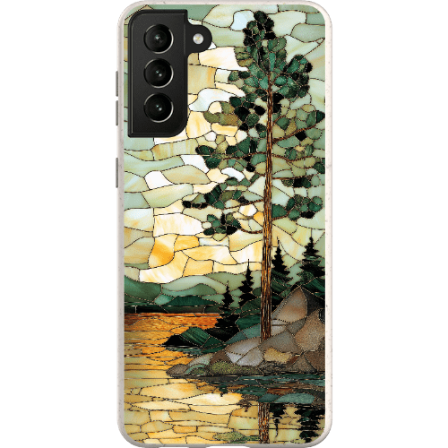 Stepping Green Phone Case Stained Glass Mountain Creek 3 Bio Case