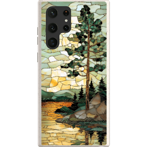 Stepping Green Phone Case Stained Glass Mountain Creek 3 Bio Case