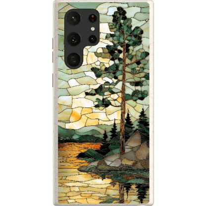 Stepping Green Phone Case Stained Glass Mountain Creek 3 Bio Case