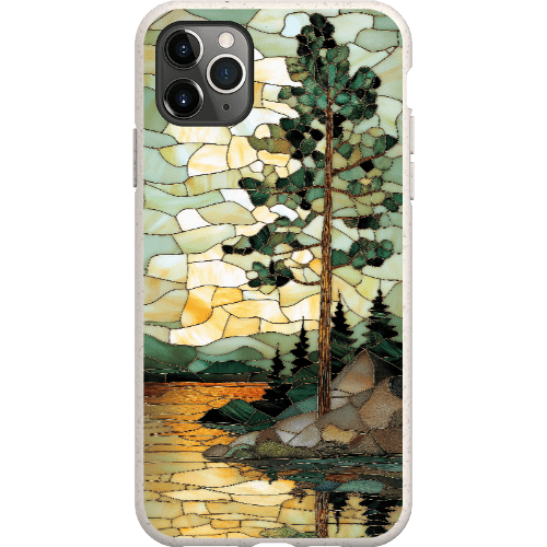 Stepping Green Phone Case Stained Glass Mountain Creek 3 Bio Case