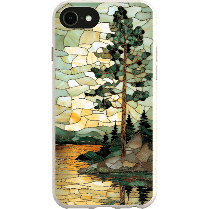 Stepping Green Phone Case Stained Glass Mountain Creek 3 Bio Case