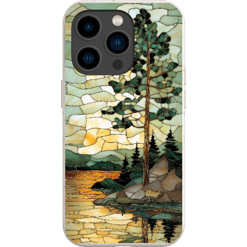 Stepping Green Phone Case Stained Glass Mountain Creek 3 Bio Case