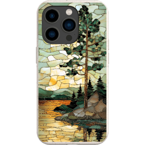 Stepping Green Phone Case Stained Glass Mountain Creek 3 Bio Case