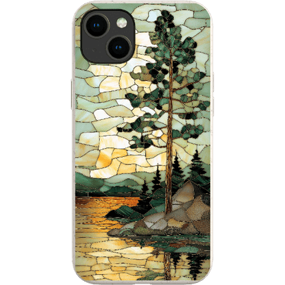 Stepping Green Phone Case Stained Glass Mountain Creek 3 Bio Case