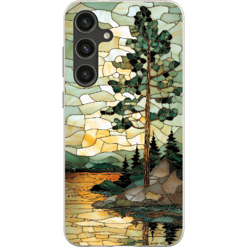 Stepping Green Phone Case Stained Glass Mountain Creek 3 Bio Case