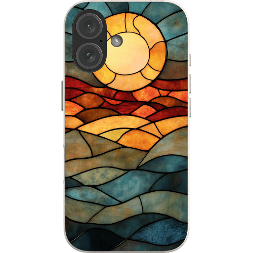 Stepping Green Phone Case Stained Glass Retro Sunset 2 Bio Case