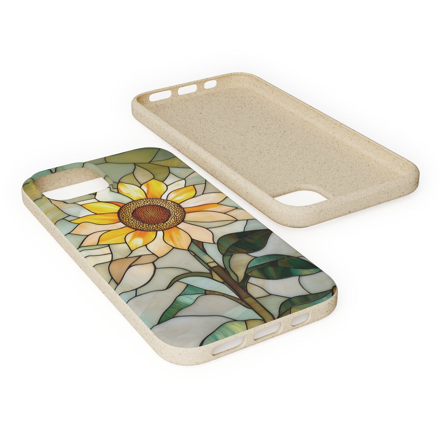 Stepping Green Phone Case Stained Glass Sunflower 2 Bio Case