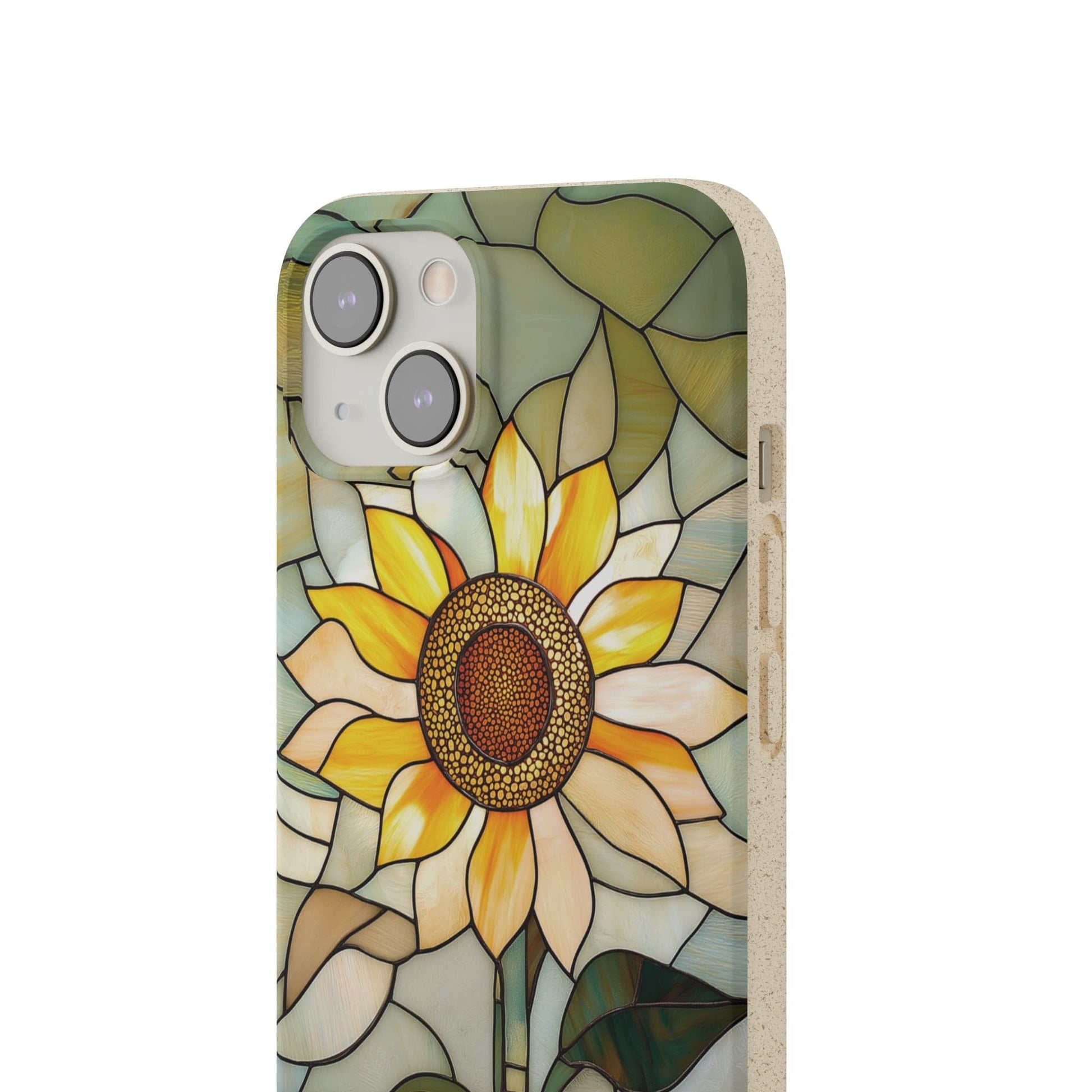 Stepping Green Phone Case Stained Glass Sunflower 2 Bio Case