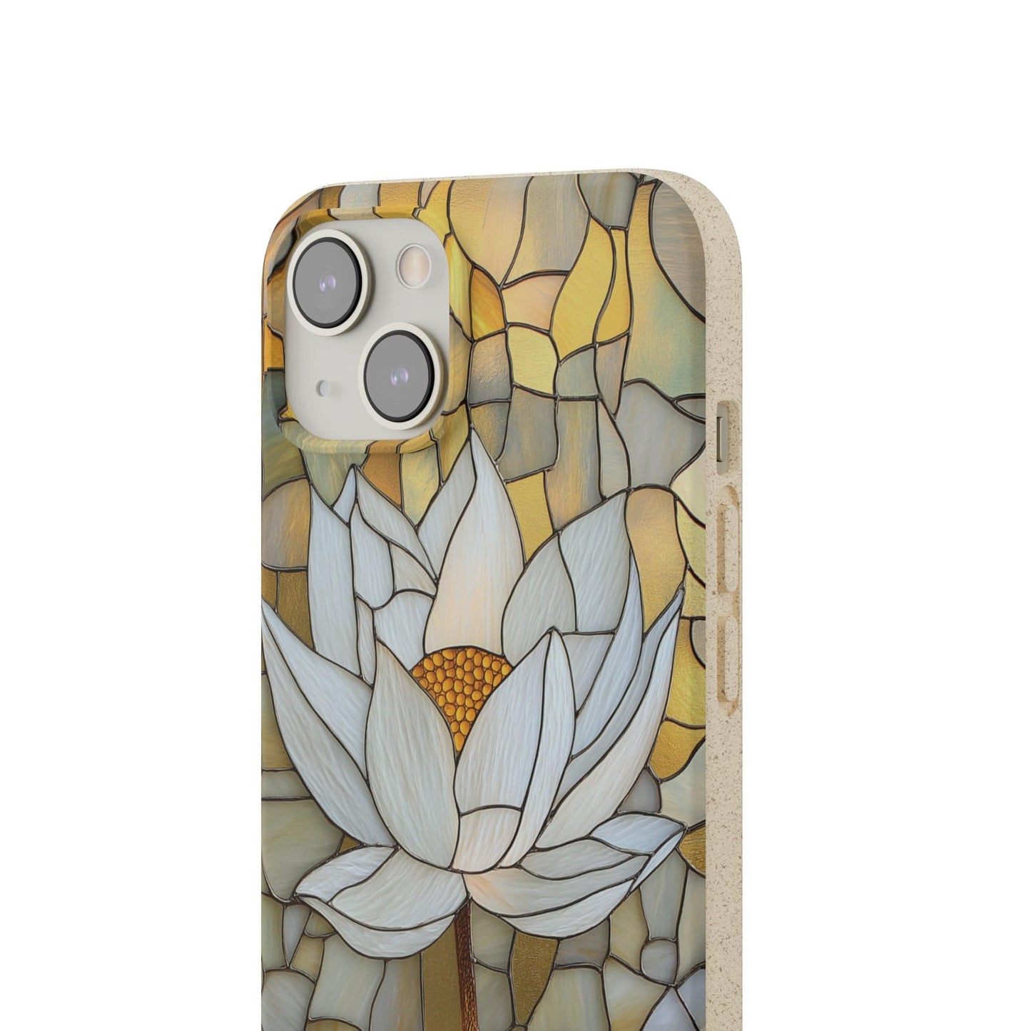 Stepping Green Phone Case Stained Glass White Lotus 1 Bio Case