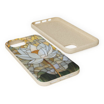 Stepping Green Phone Case Stained Glass White Lotus 1 Bio Case