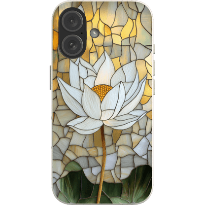 Stepping Green Phone Case Stained Glass White Lotus 1 Bio Case