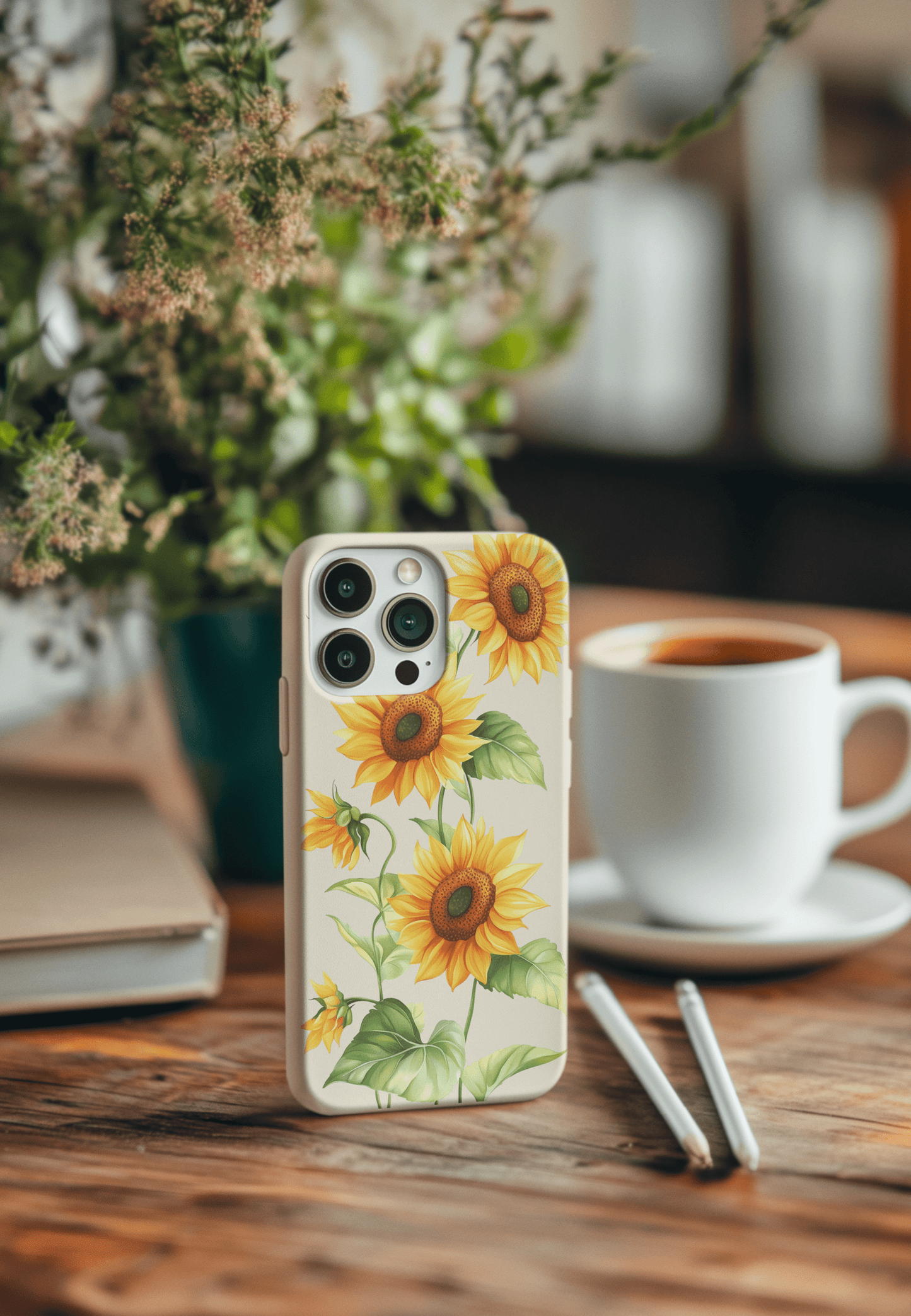 Stepping Green Phone Case Sunflowers 1 Bio Case