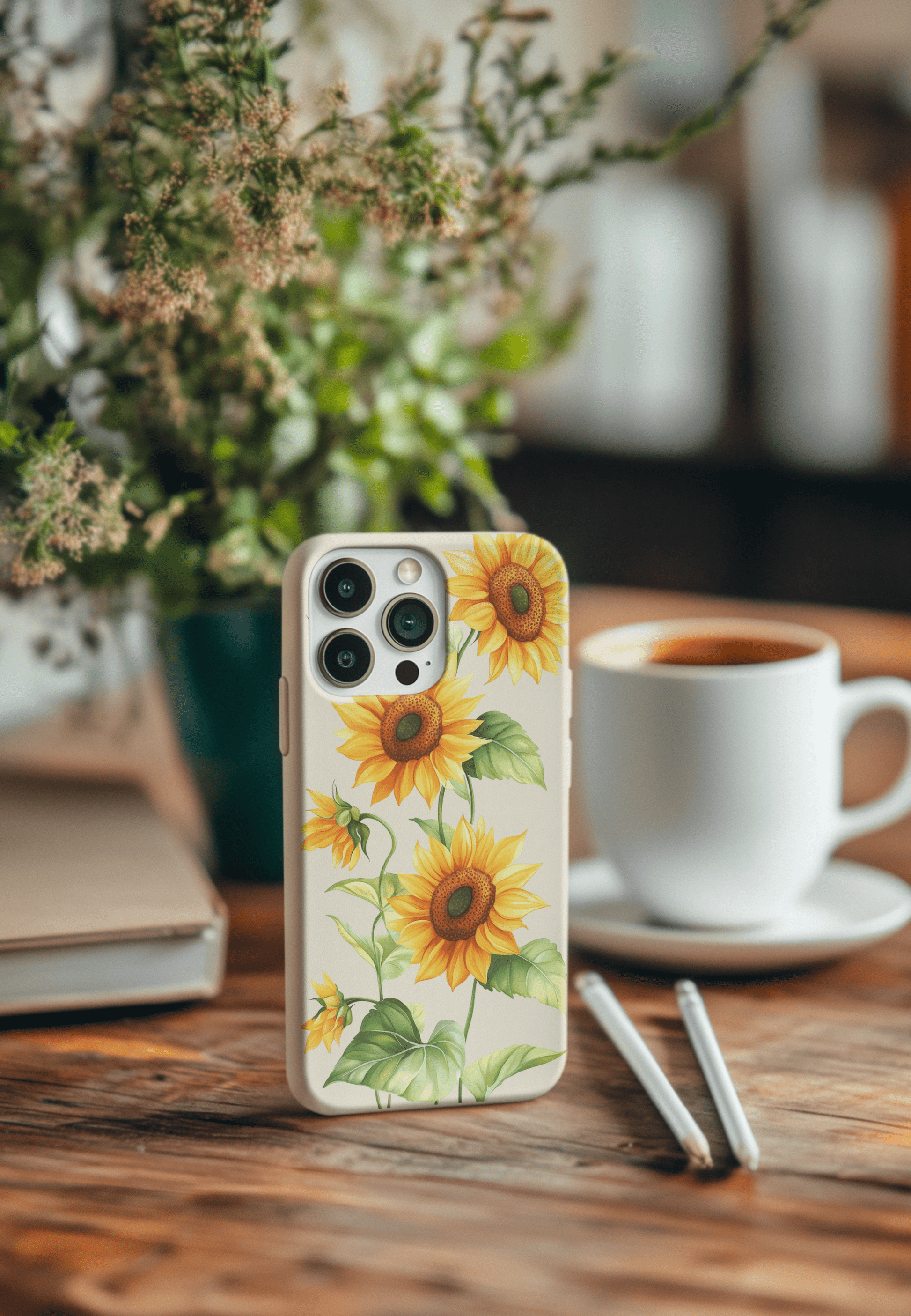 Stepping Green Phone Case Sunflowers 1 Bio Case