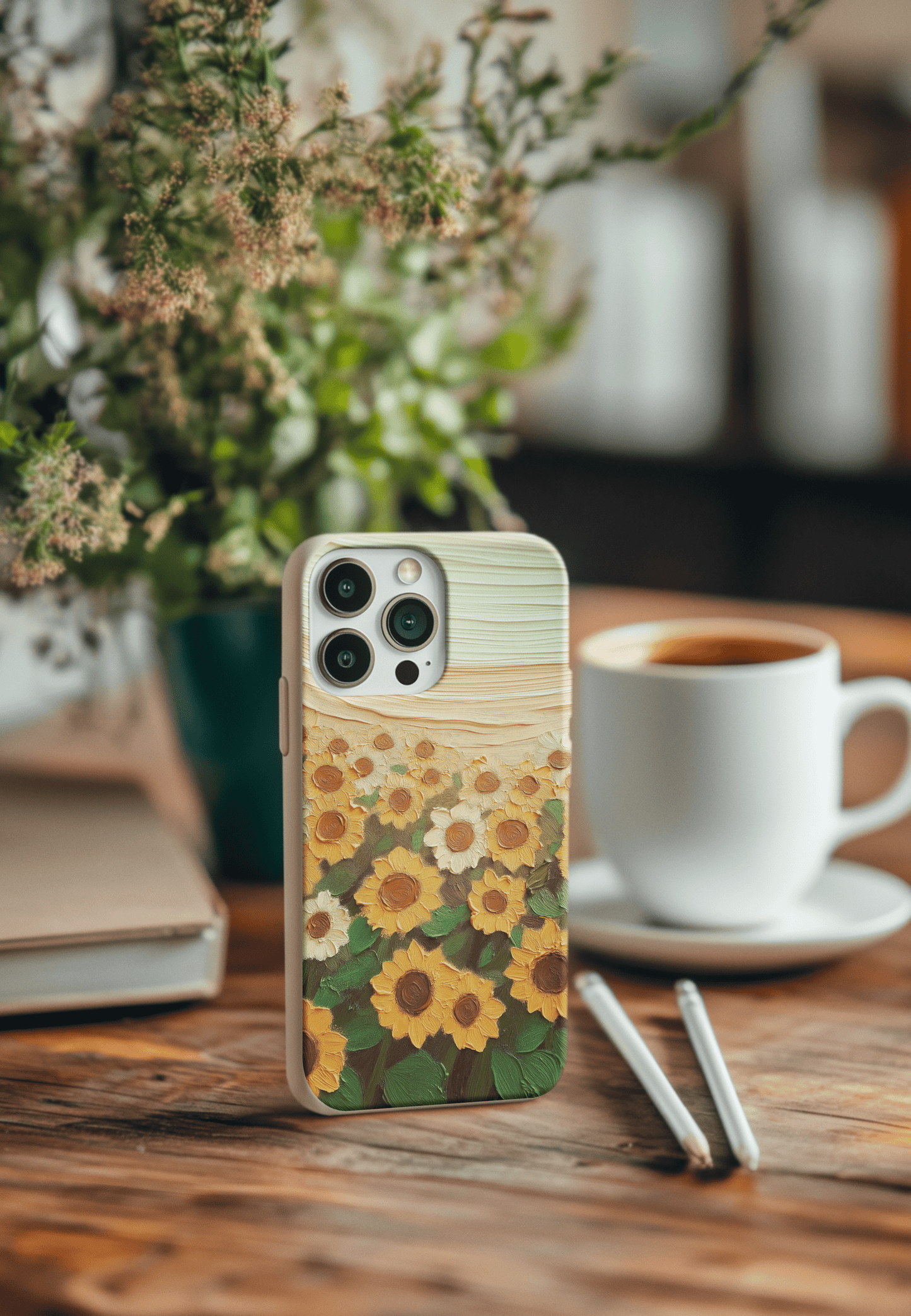 Stepping Green Phone Case Sunflowers 2 Bio Case