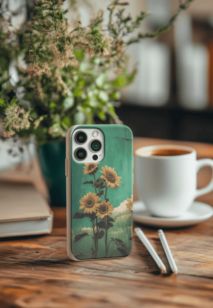 Stepping Green Phone Case Sunflowers to Sky Bio Case