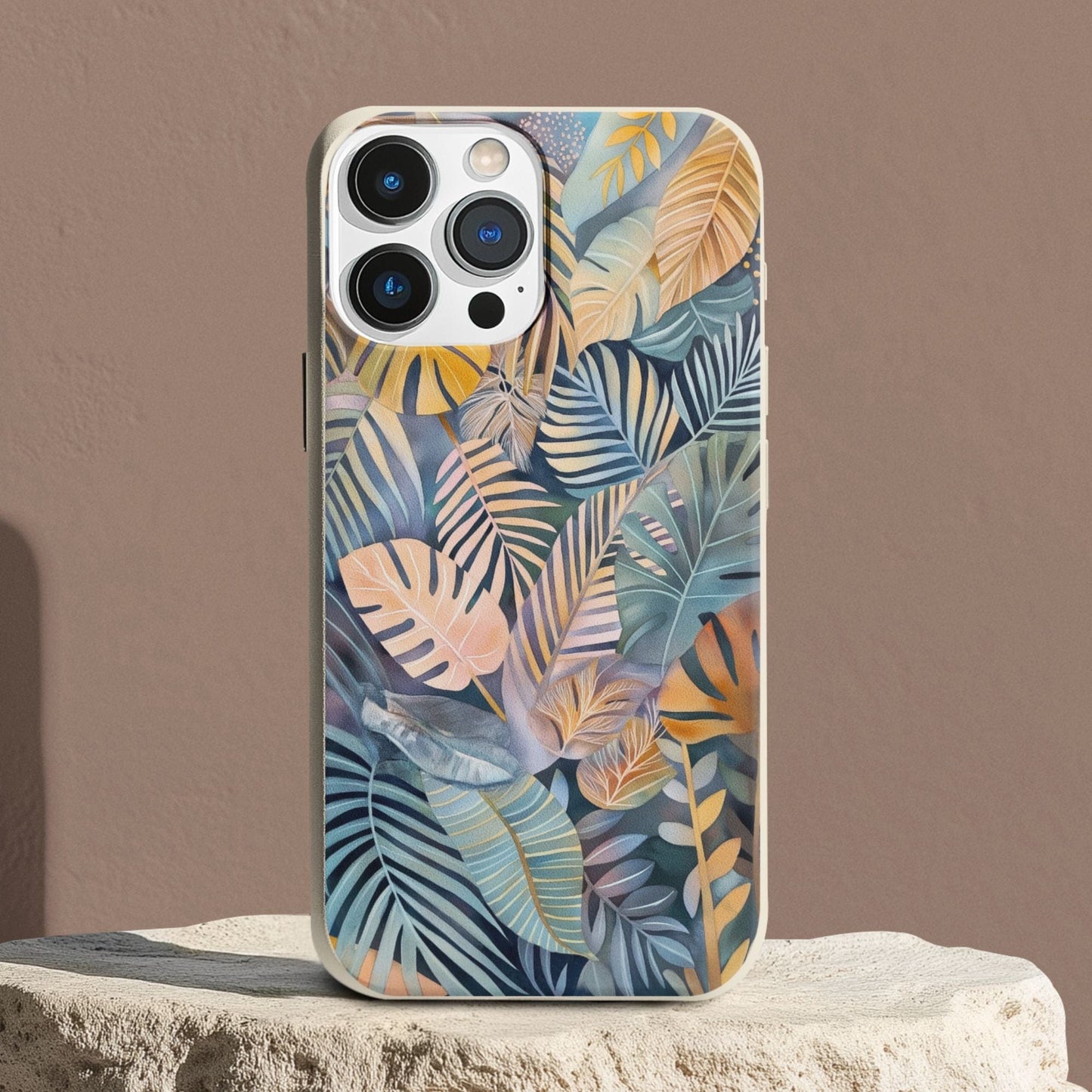 Stepping Green Phone Case Tropical Leaves Bio Case