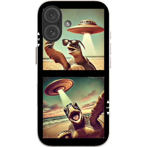 Stepping Green Phone Case UFO Turtle Selfie Bio Case